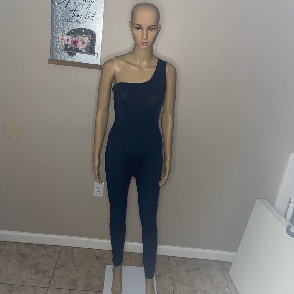 black jumpsuit